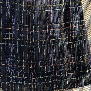 Brand new beaded navy mini skirt